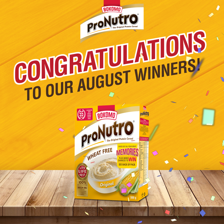 ProNutro Heritage Campaign - August Winners