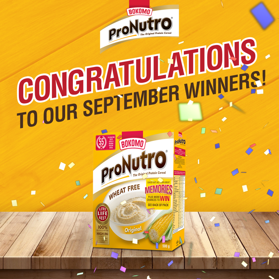 ProNutro Heritage Campaign – September Winners